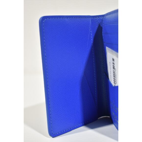 Louis Vuitton Clouds Virgil Blue White Monogram Logo Pocket Organizer Wallet - Picture 7 of 7